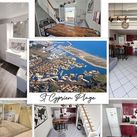 Joli T2 avec clim, 4/6 personnes,500m de la plage. Saint-Cyprien  Extérieur photo